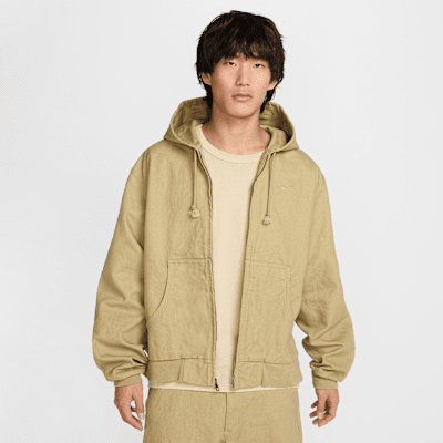 Nike Life Woven Flight Jacket Black/White Men's - US
